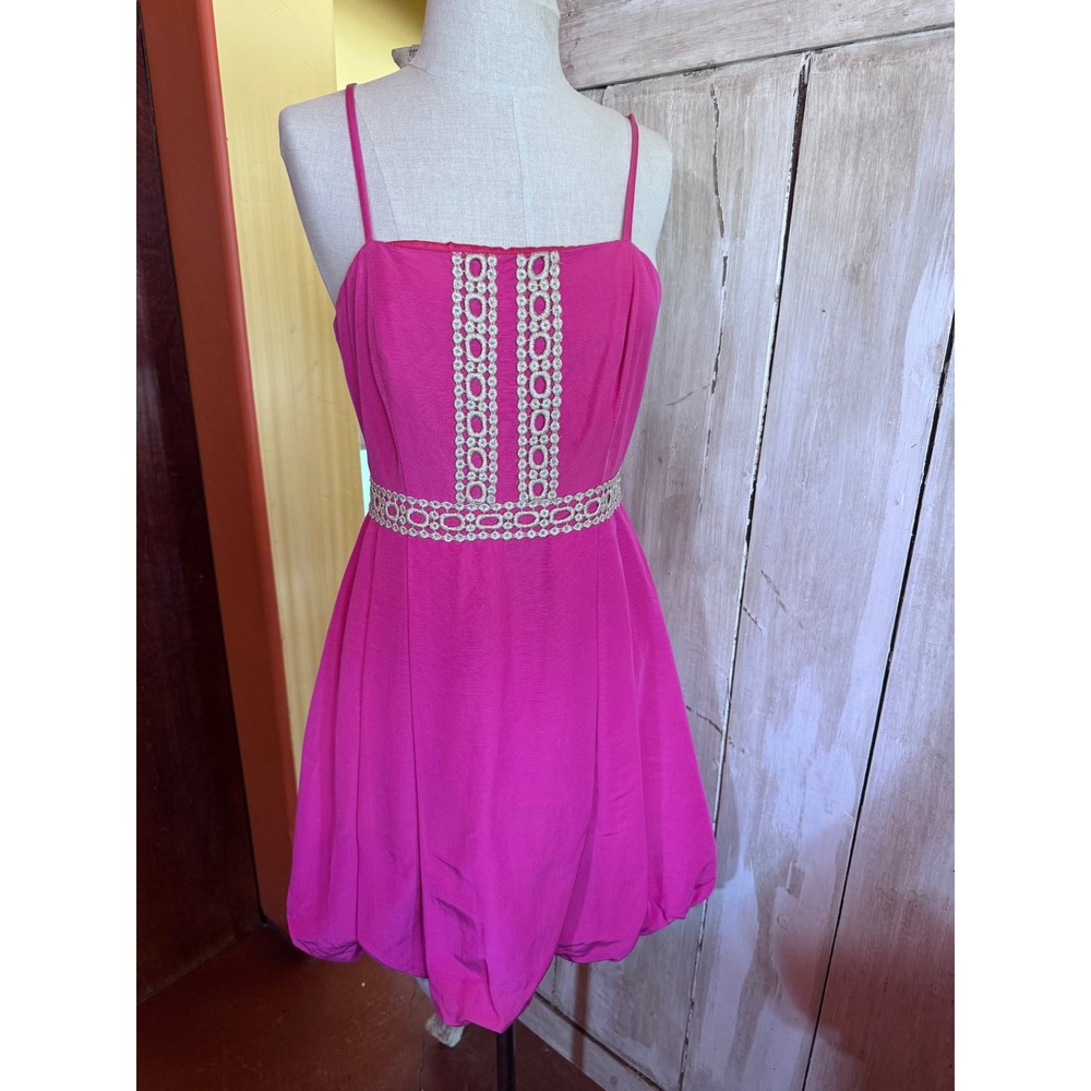Tommy Hilfiger Pink Dress Sleeveless Party Cocktail Mini Size 8